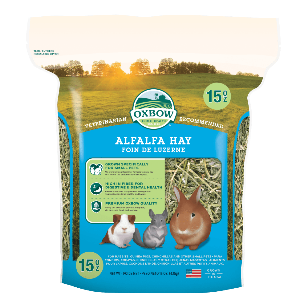 Fieno Oxbow Alfalfa 425 g per conigli e piccoli roditori Fieno Oxbow Alfalfa 425 g per conigli e piccoli roditori